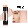 Double-head cross-border high-gloss brush, natural three-dimensional effect, contour contouring and concealing high-gloss pen, halal certification Specification image